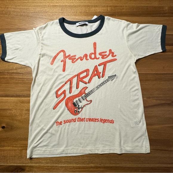 Free People Daydreamer Fender Strat Oversized Ringer Tee Womens XS - Picture 11 of 15
